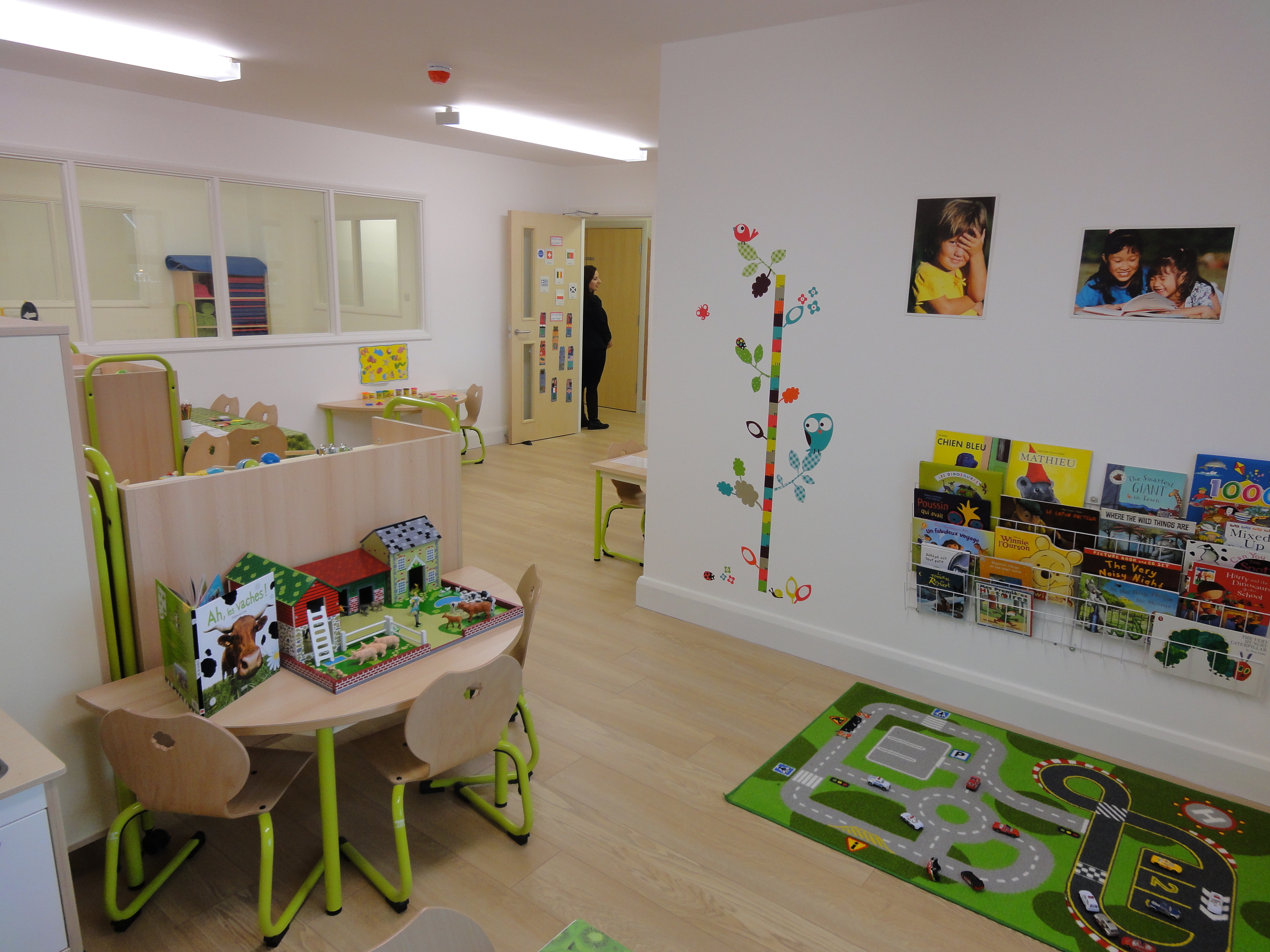 A children's classroom  at la chouette school of london 